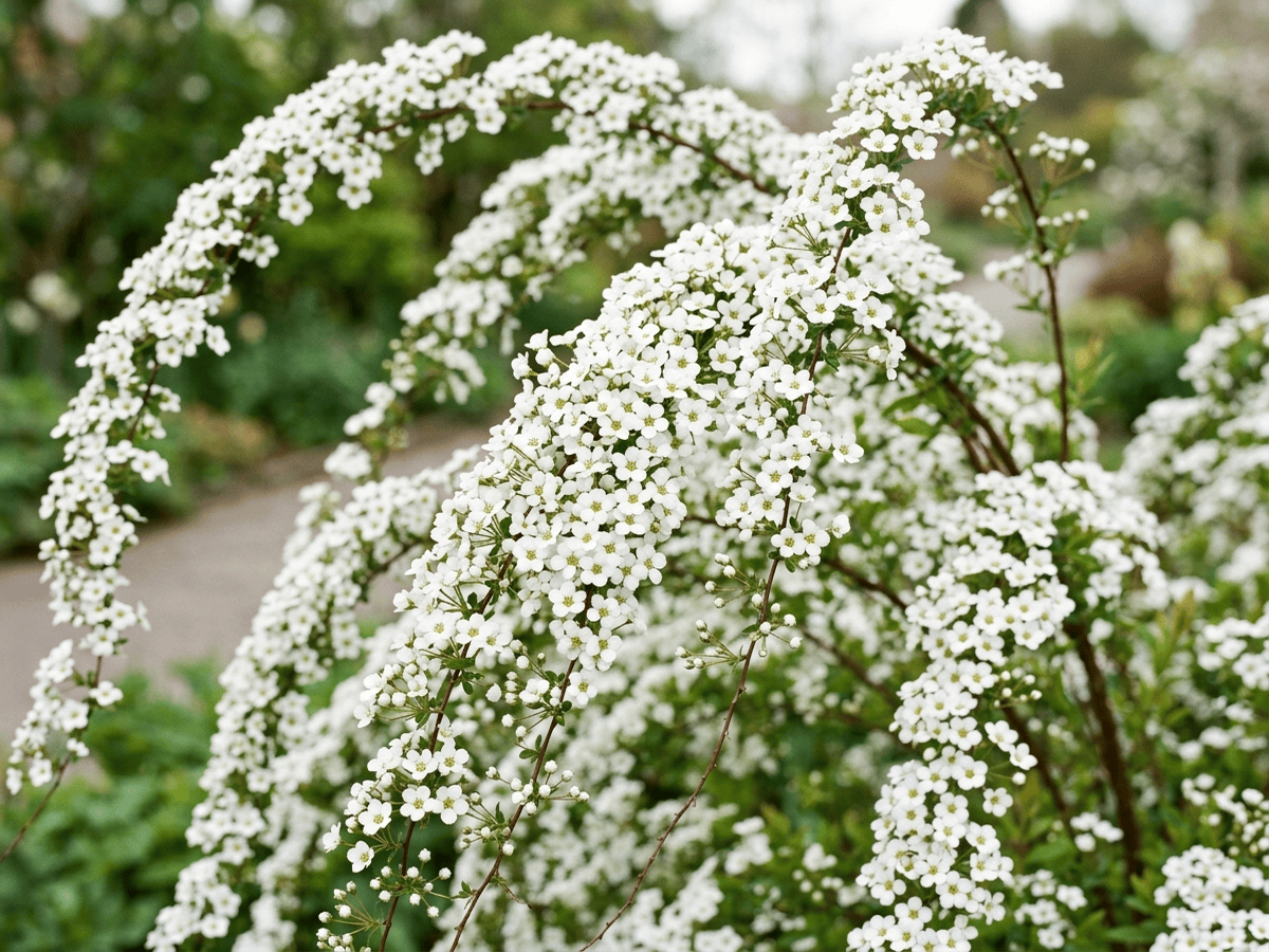Thunberg's Meadowsweet — close-up of leaves and flowers