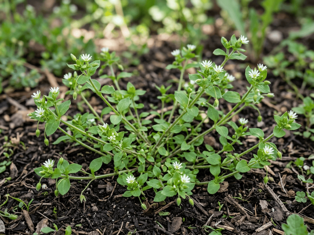 별꽃(Stellaria media) 전체 모습