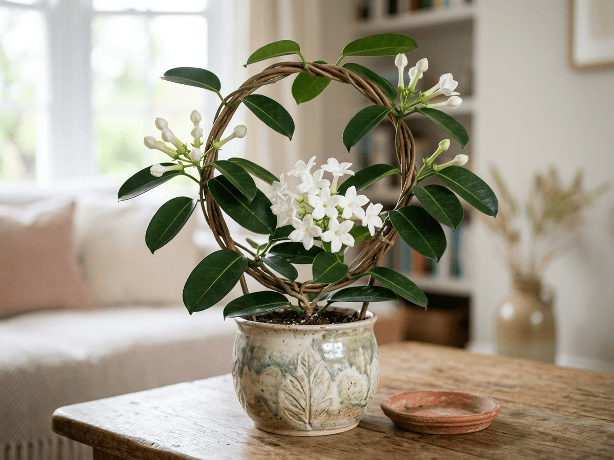 Madagascar Jasmine (Stephanotis floribunda), whole plant