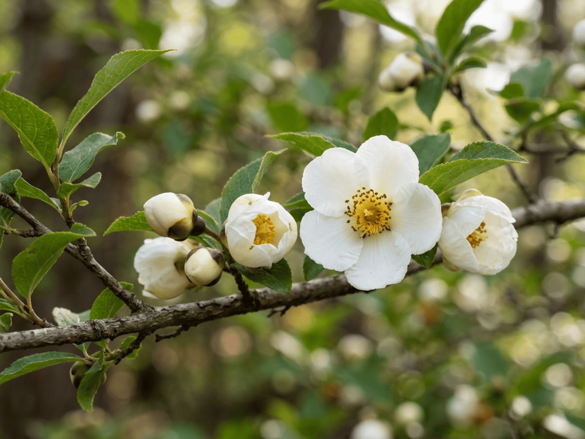 Japanese Stewartia — seasonal appearance