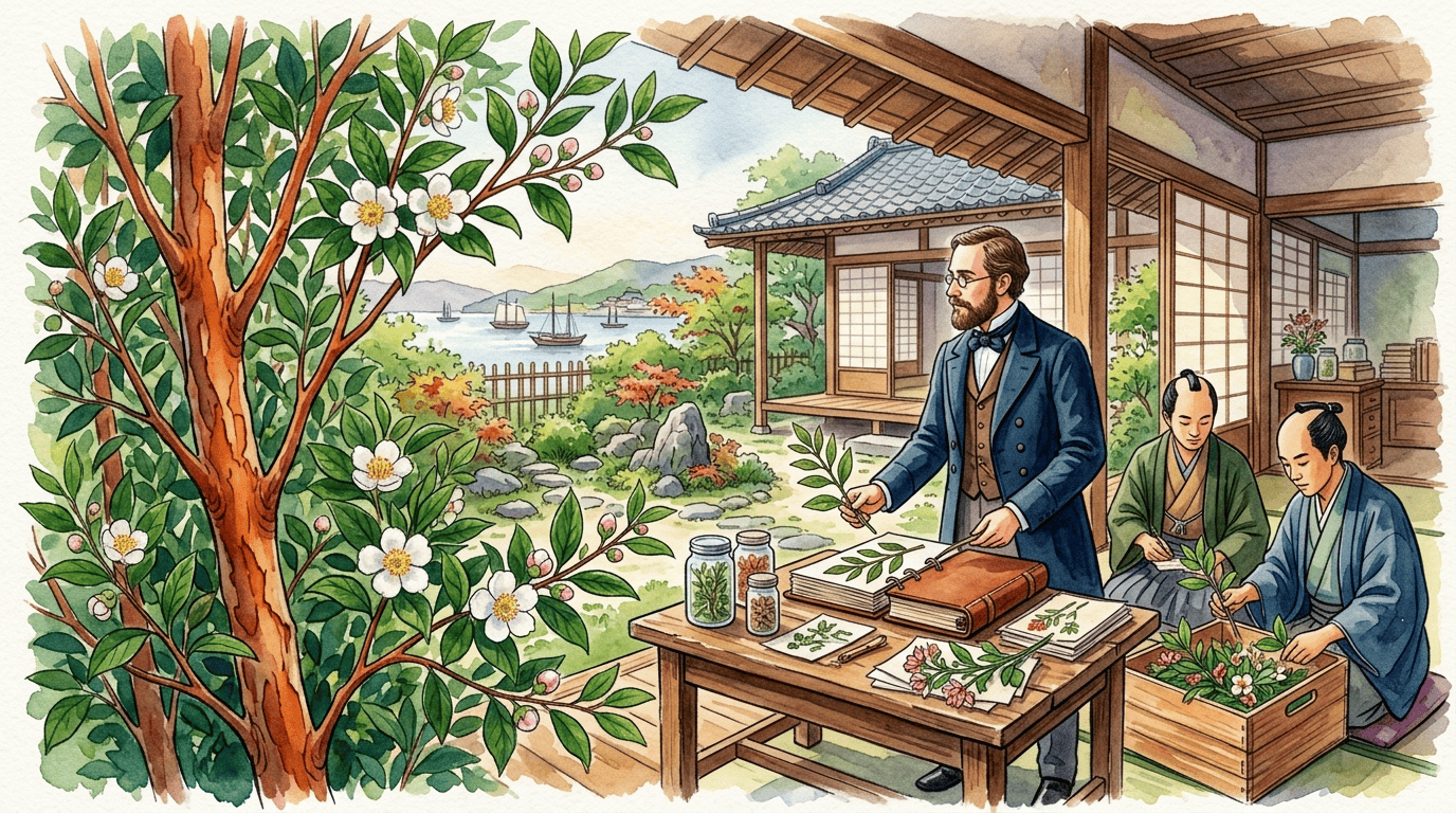 Scena storica illustrata per Stewartia alta