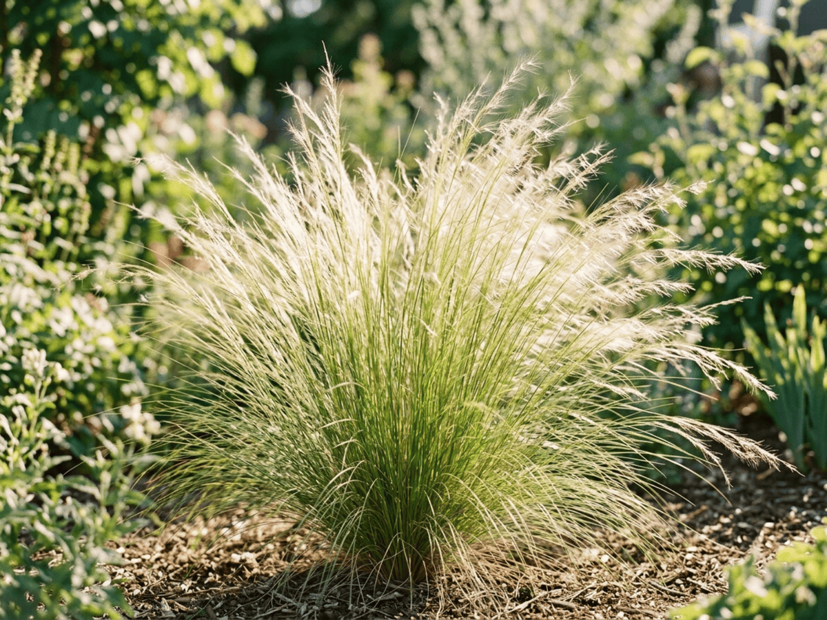 Stipa (Stipa tenuissima), pianta intera