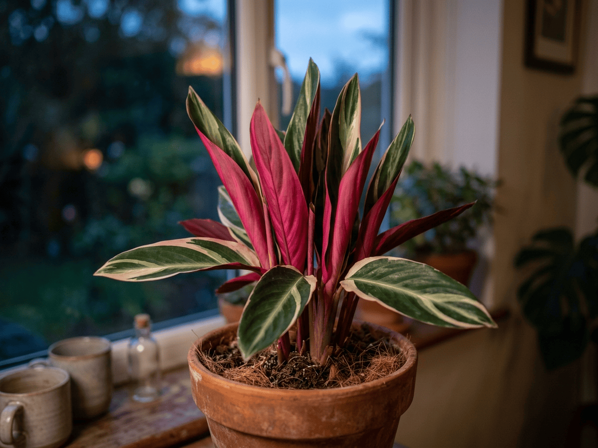 Stromanthe Triostar — aspetto stagionale