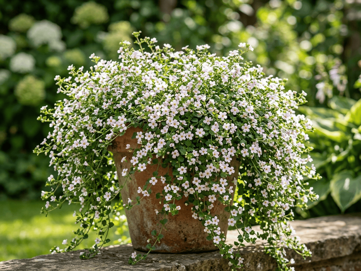 Bacopa ornemental (Sutera cordata), plante entière