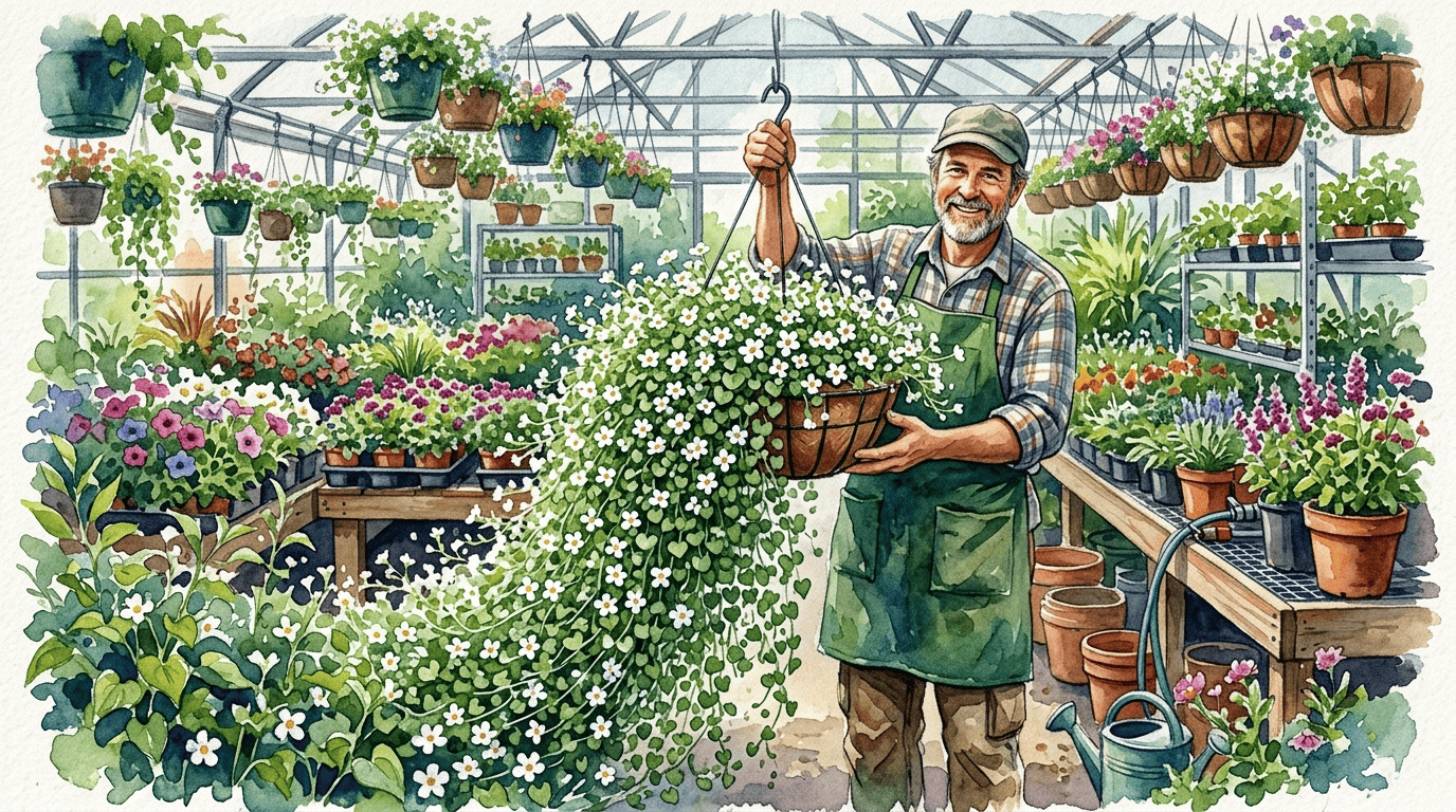 Scène historique illustrée pour Bacopa ornemental
