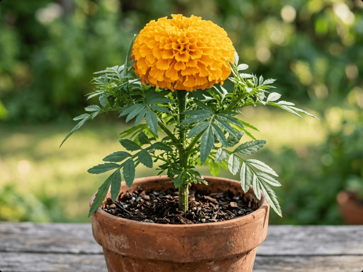 Aufrechte Studentenblume
