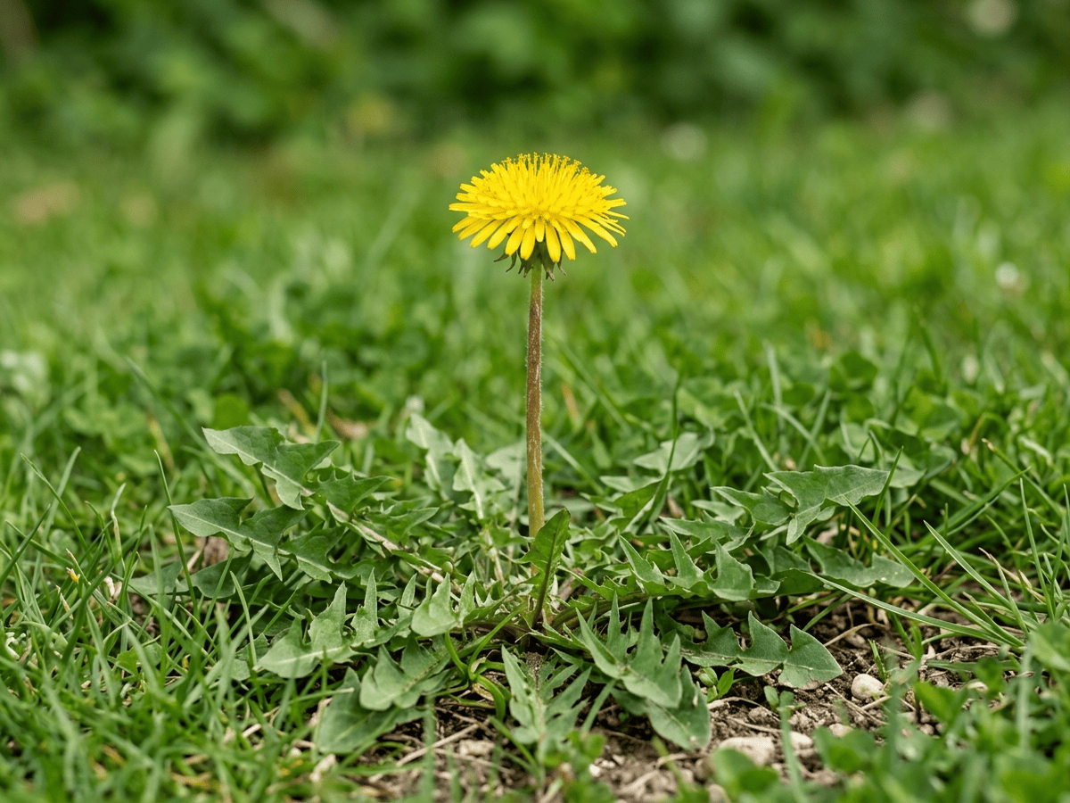 Pissenlit officinal (Taraxacum officinale), plante entière