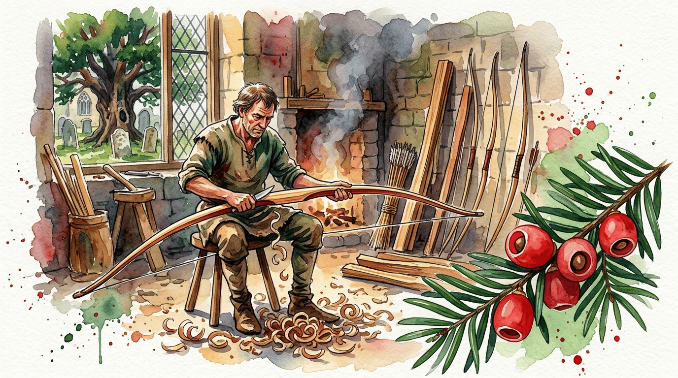 Illustrierte historische Szene zu Gemeine Eibe