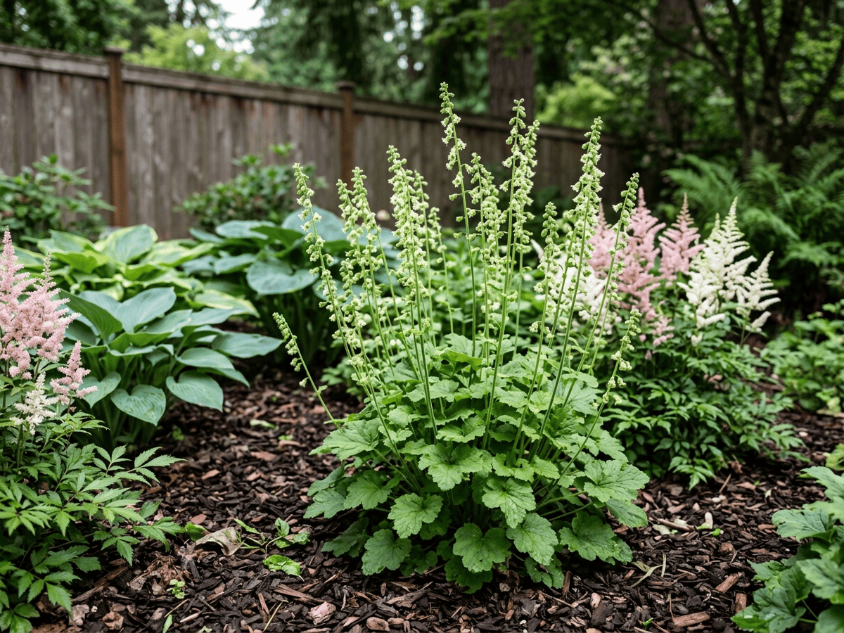 Fringe Cups in a garden setting