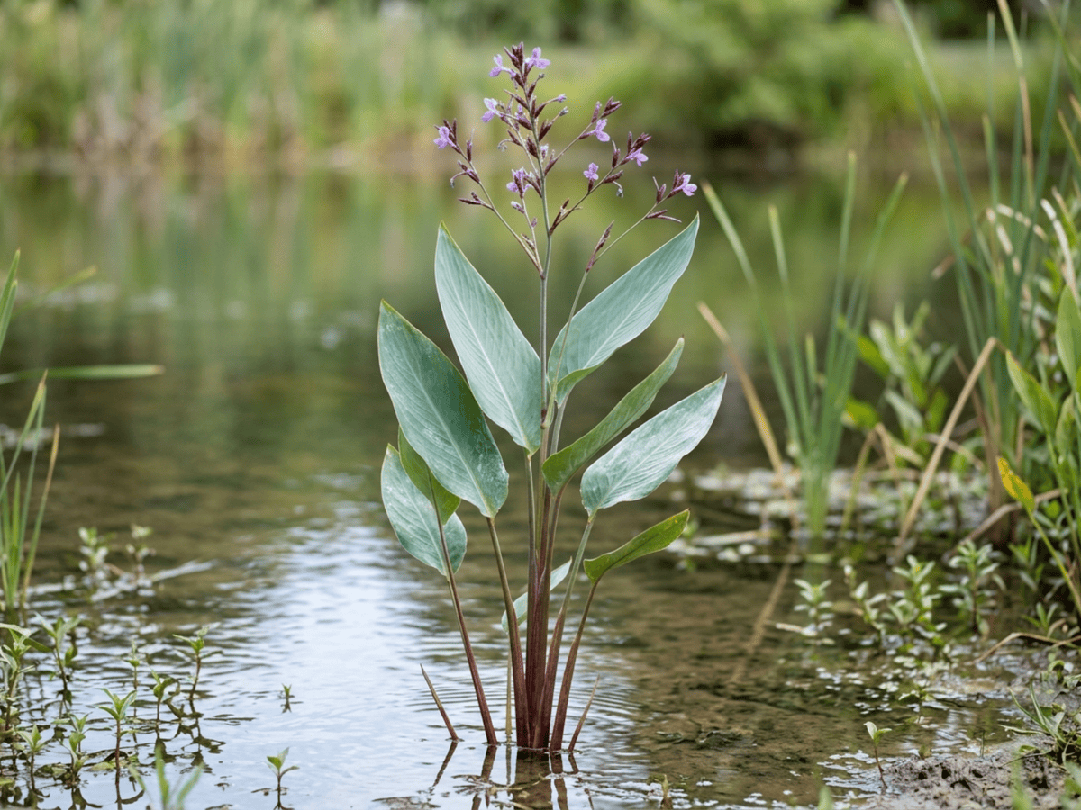 Powdery Thalia (Thalia dealbata), whole plant