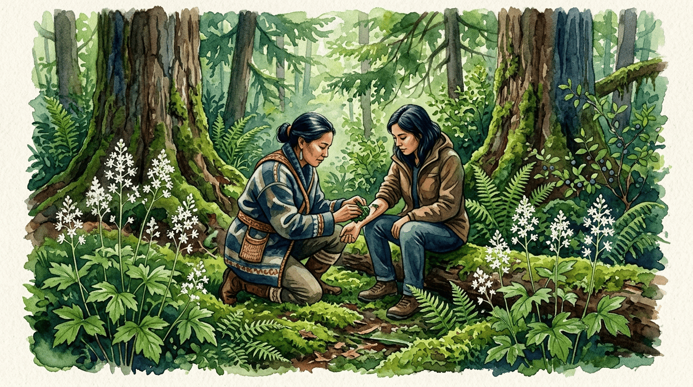 Illustrierte historische Szene zu Dreiblättrige Schaumblüte