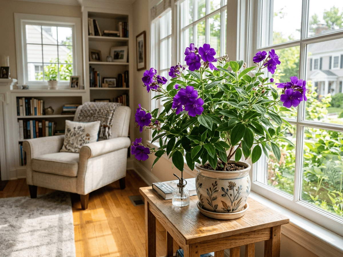 Tibouchina in giardino