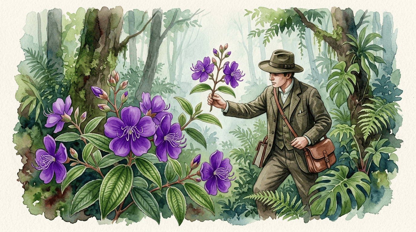 Scena storica illustrata per Tibouchina