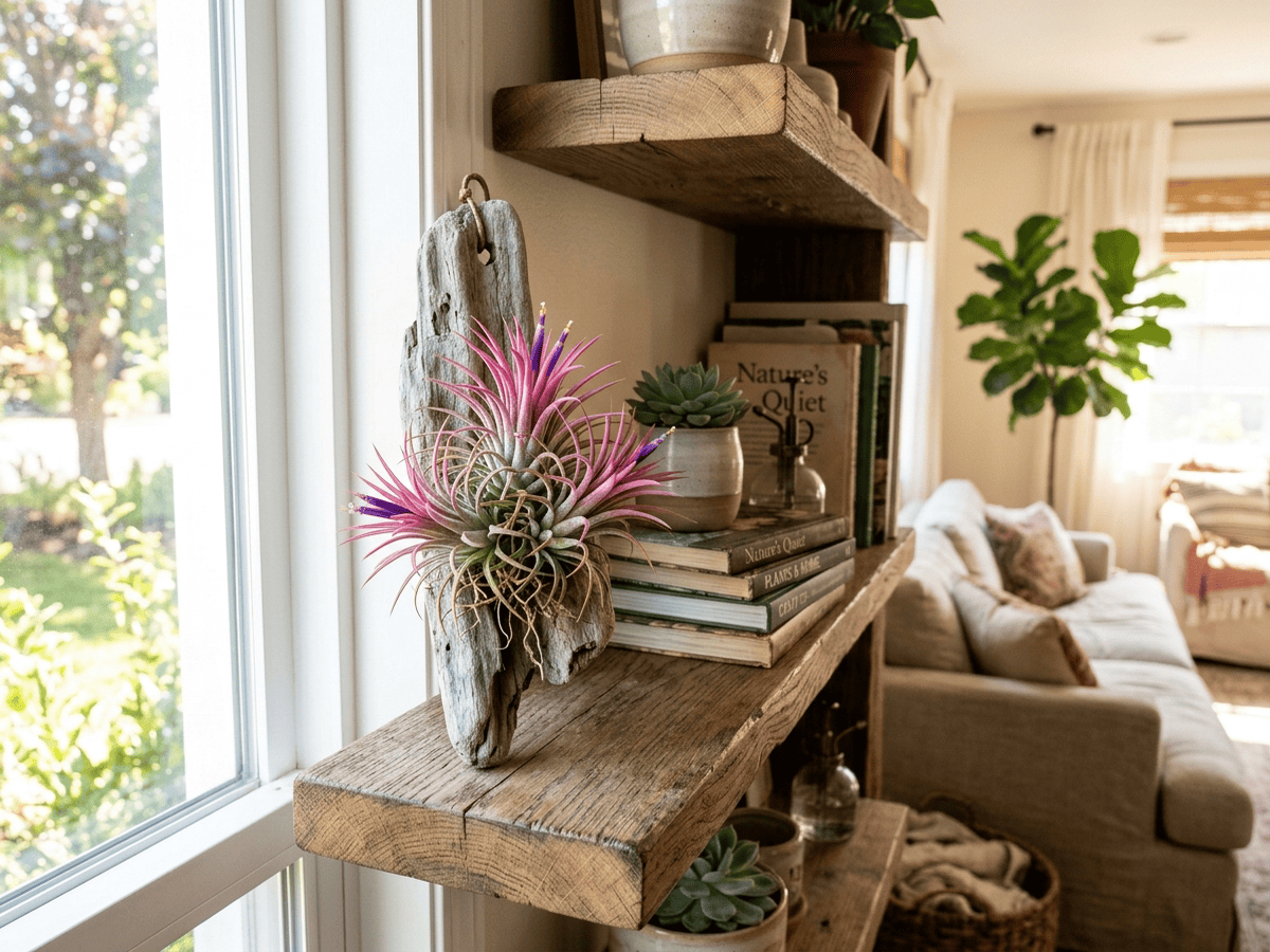 Blushing Bride Airplant in a garden setting