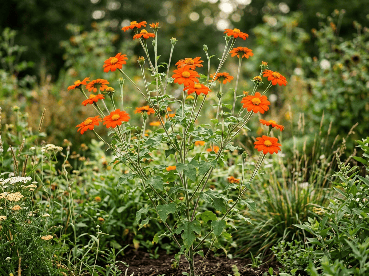 Mexikanische Sonnenblume (Tithonia rotundifolia), ganze Pflanze