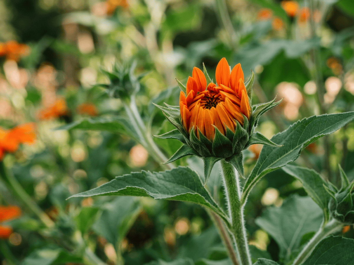 Mexikanische Sonnenblume — saisonales Erscheinungsbild