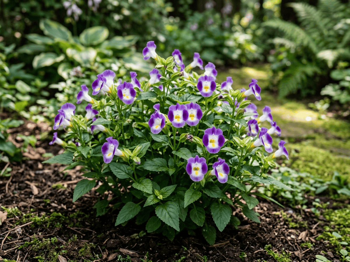 Torenia (Torenia fournieri), pianta intera