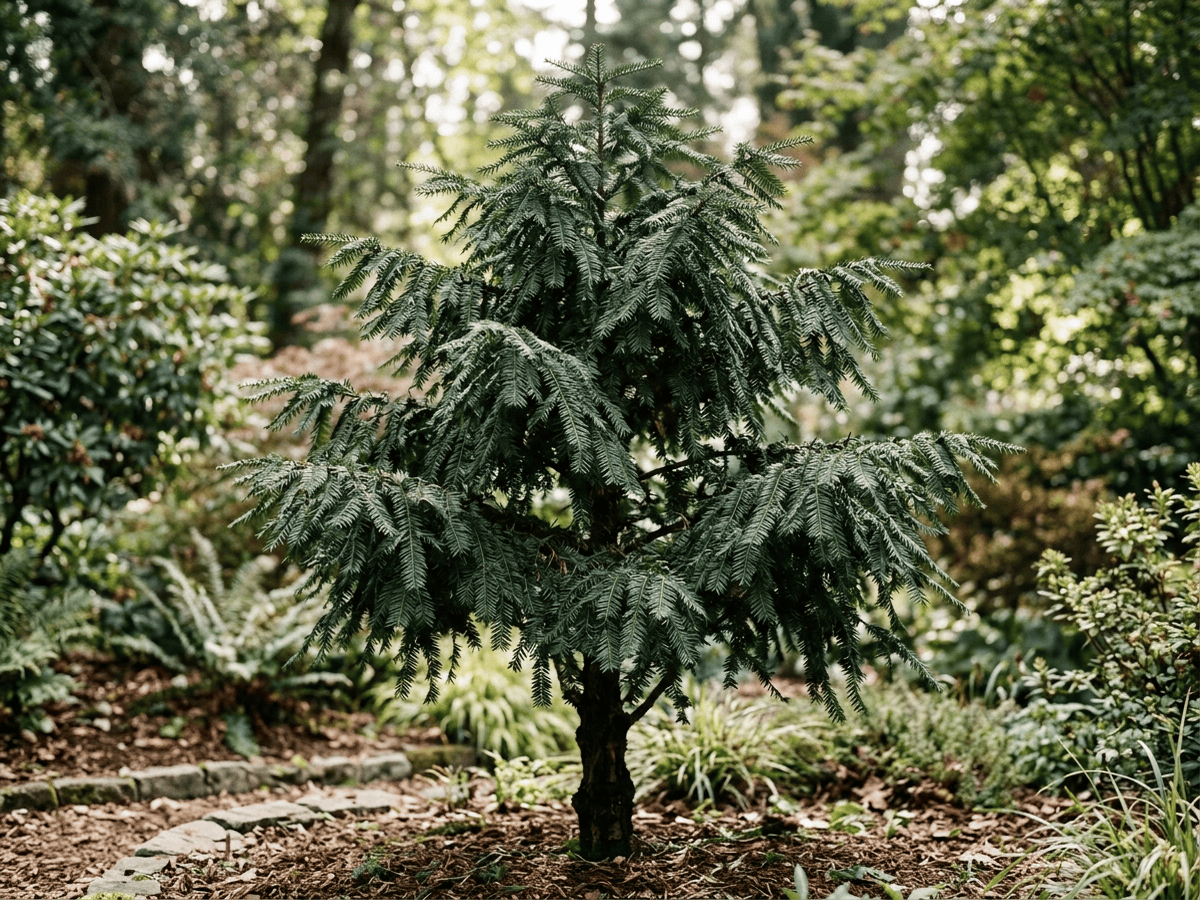 アメリカガヤ(Torreya californica)の全体像