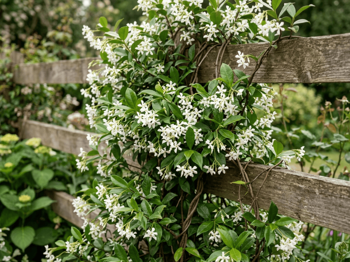 Sternjasmin (Trachelospermum jasminoides), ganze Pflanze