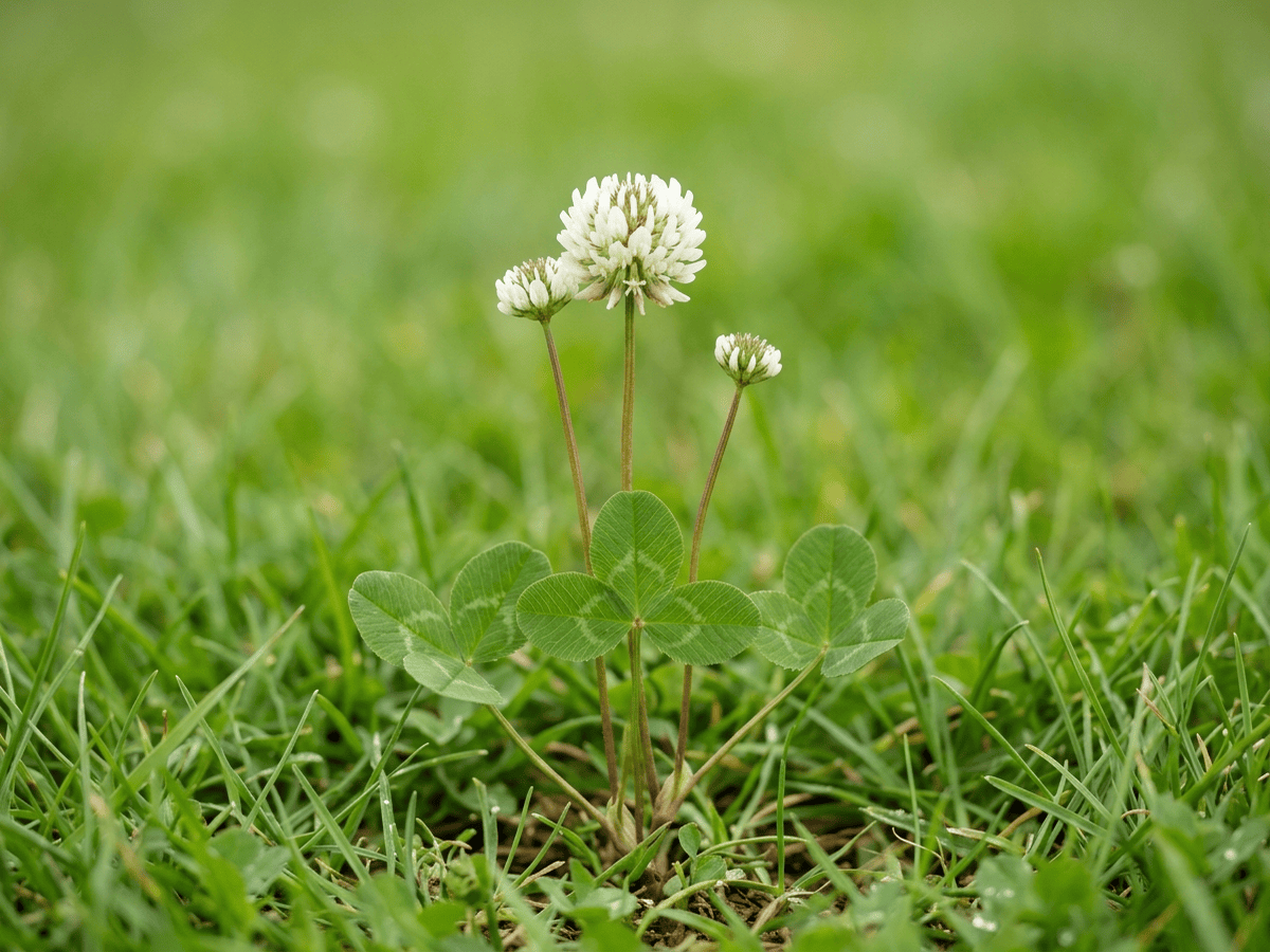Cỏ ba lá trắng (Trifolium repens), toàn cây
