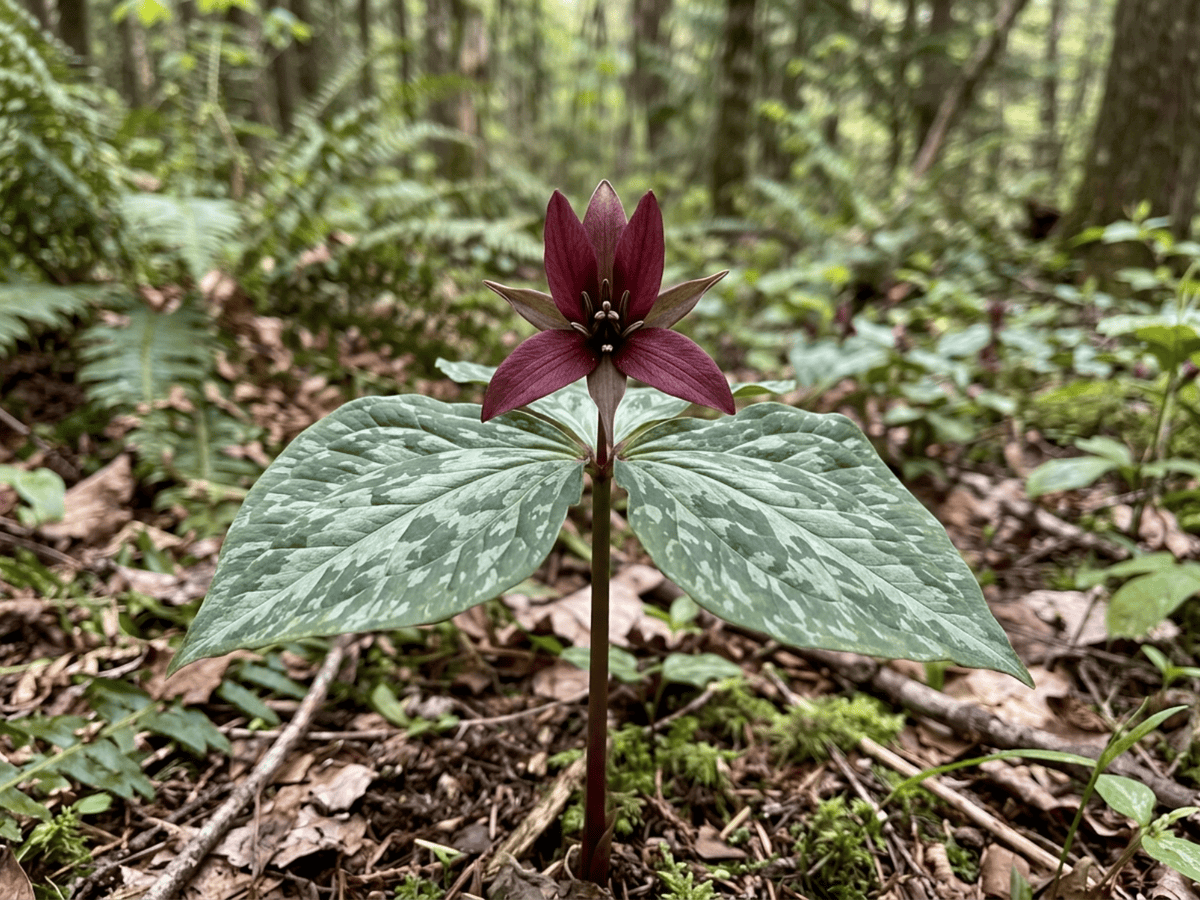 Trillium hoa nâu