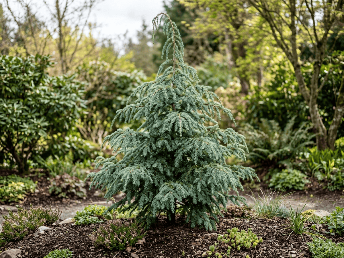 Tsuga di Mertens (Tsuga mertensiana), pianta intera