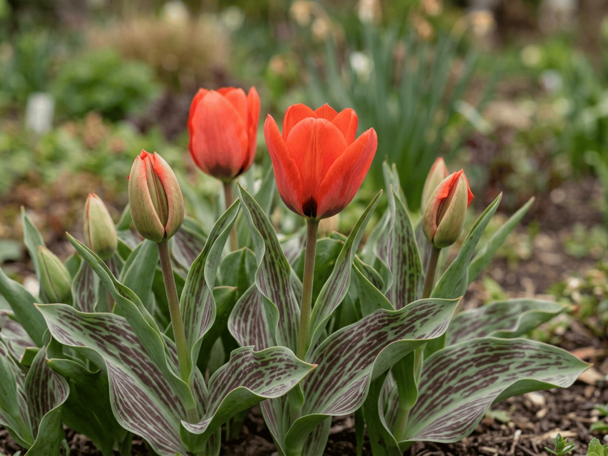 Greig's Tulip — seasonal appearance
