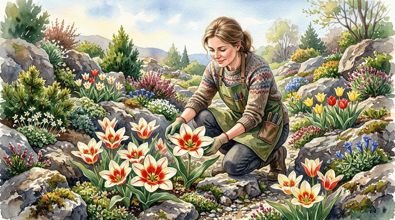Scena storica illustrata per Tulipano ninfea