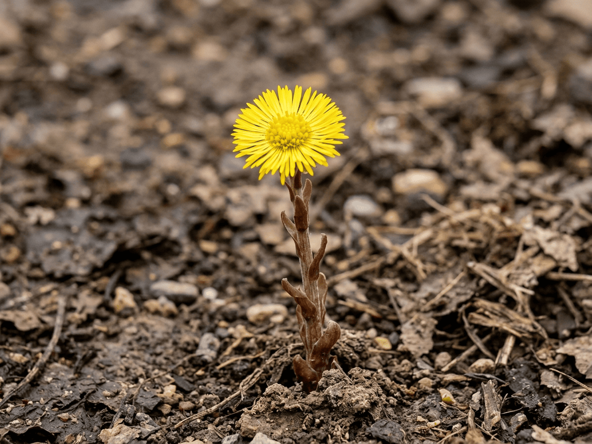 Khoản đông (Tussilago farfara), toàn cây