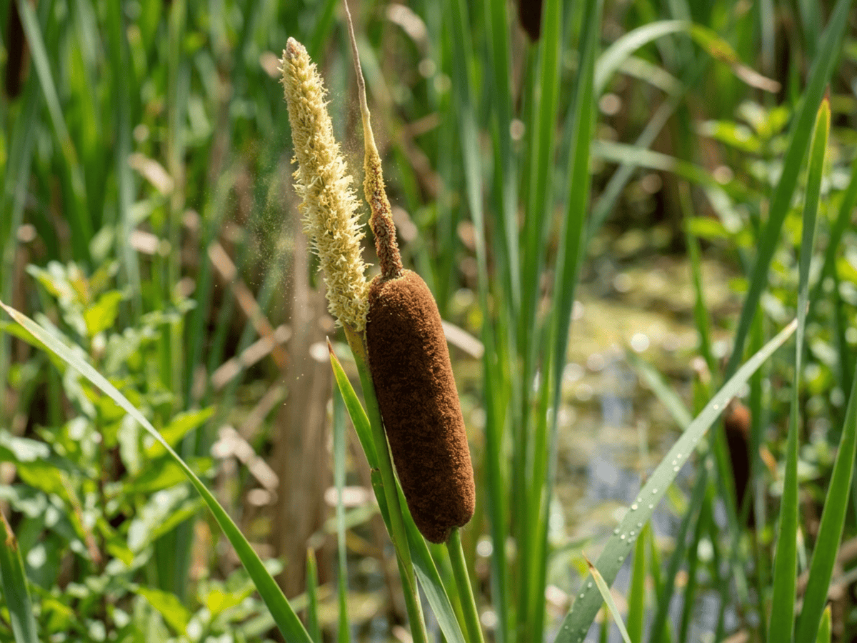 Broadleaf Cattail — seasonal appearance