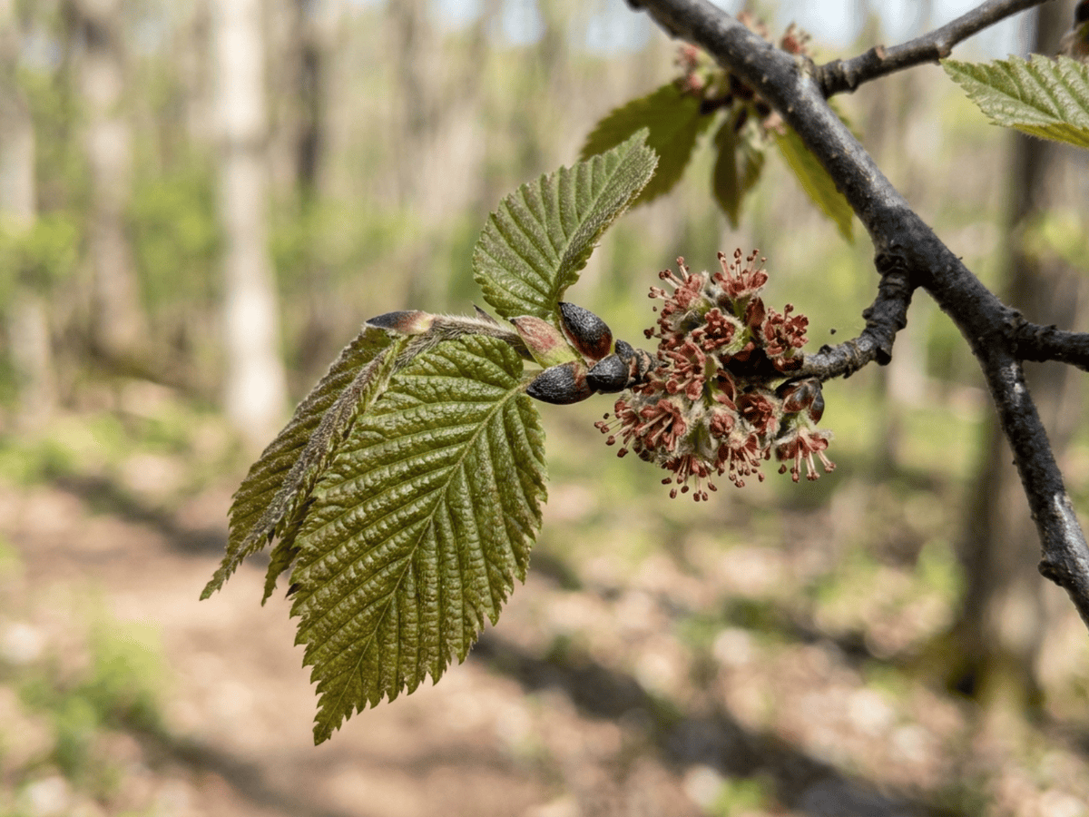 Slippery Elm — seasonal appearance