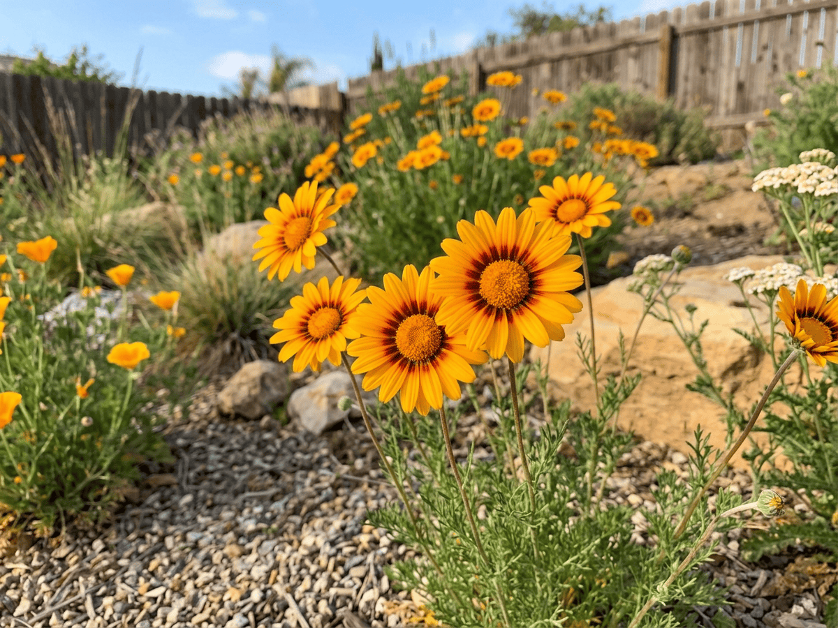 ursinia en un jardín