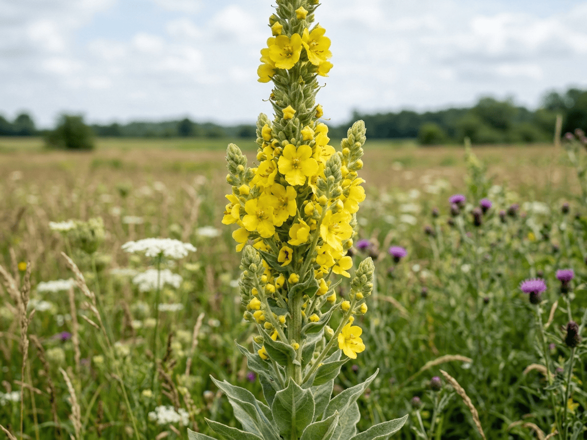 우단담배풀(Verbascum thapsus) 전체 모습
