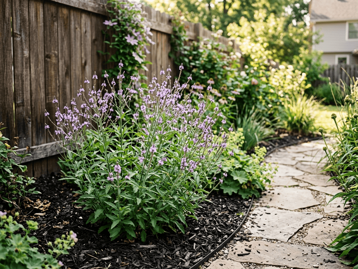 Verveine officinale dans un jardin