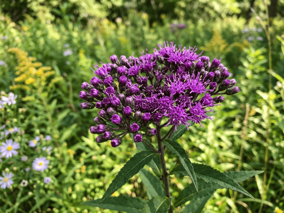 vernonia de Nueva York — aspecto estacional