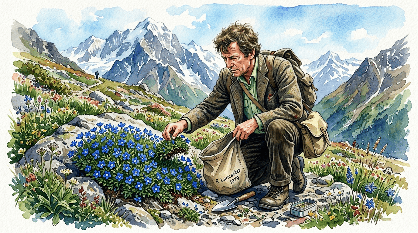 Illustrierte historische Szene zu Kriechender Ehrenpreis