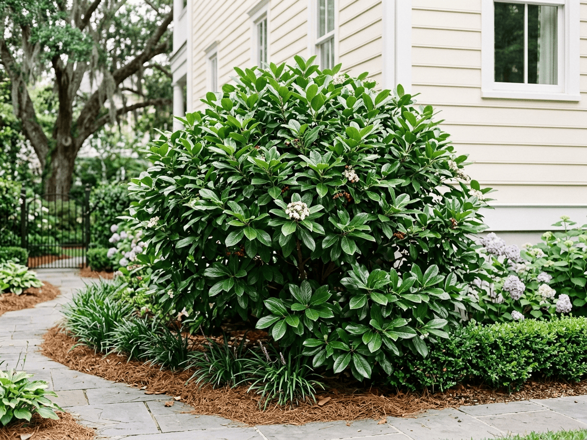 Japanese Viburnum in a garden setting