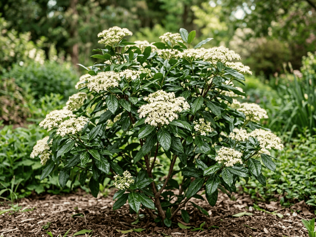 ビバーナム・ヌドゥム(Viburnum nudum)の全体像