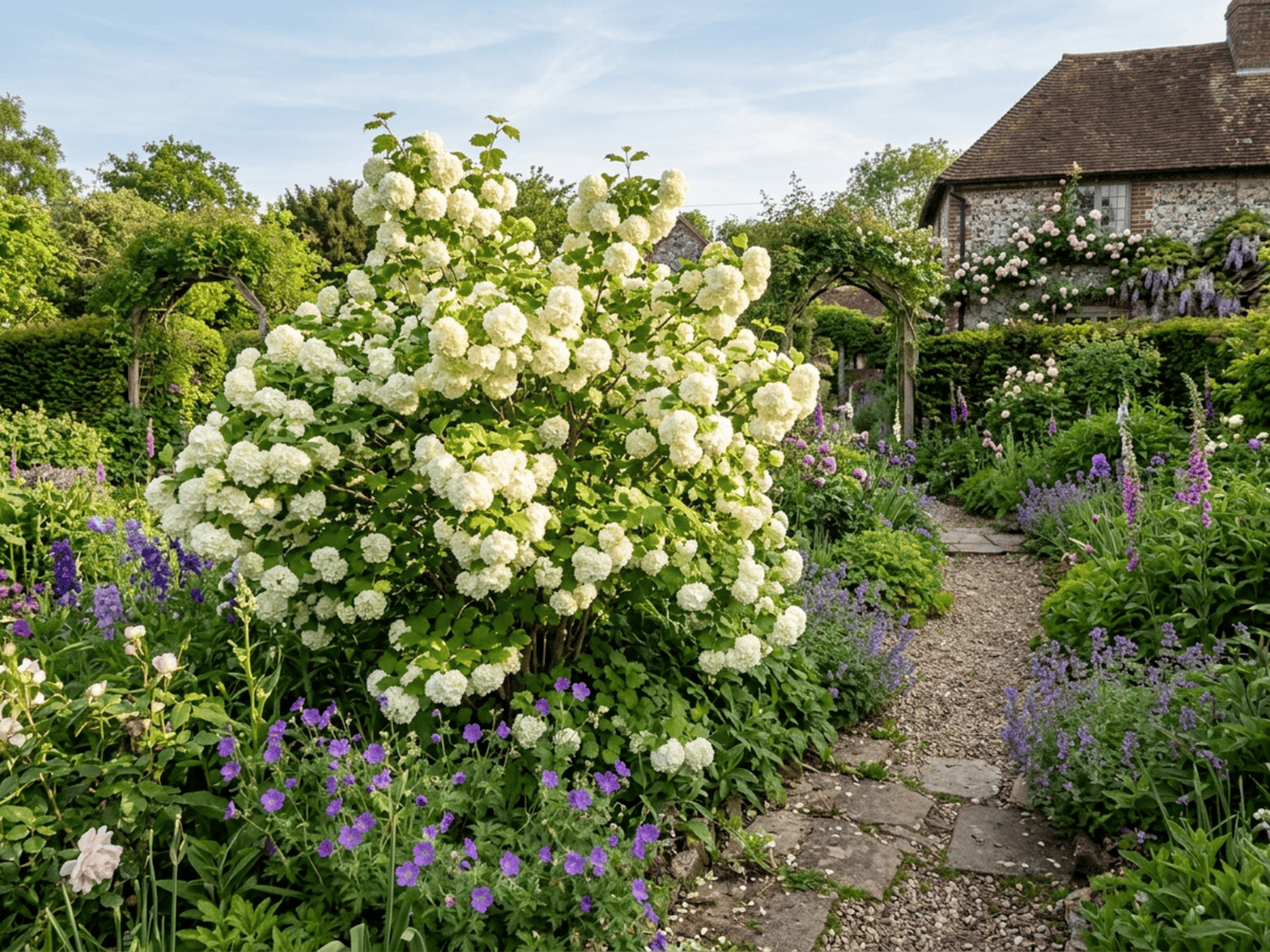 Guelder-Rose in a garden setting