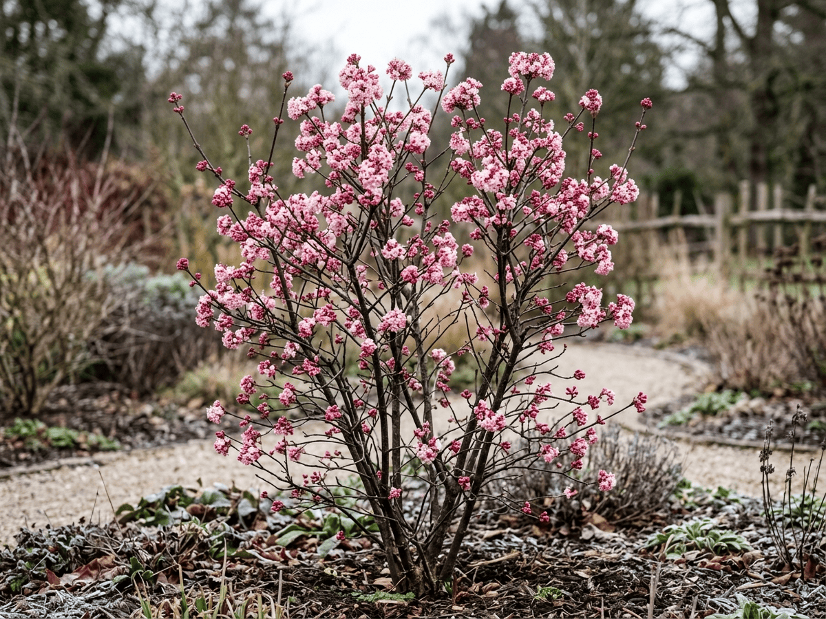 Dawn Viburnum (Viburnum x bodnantense), whole plant
