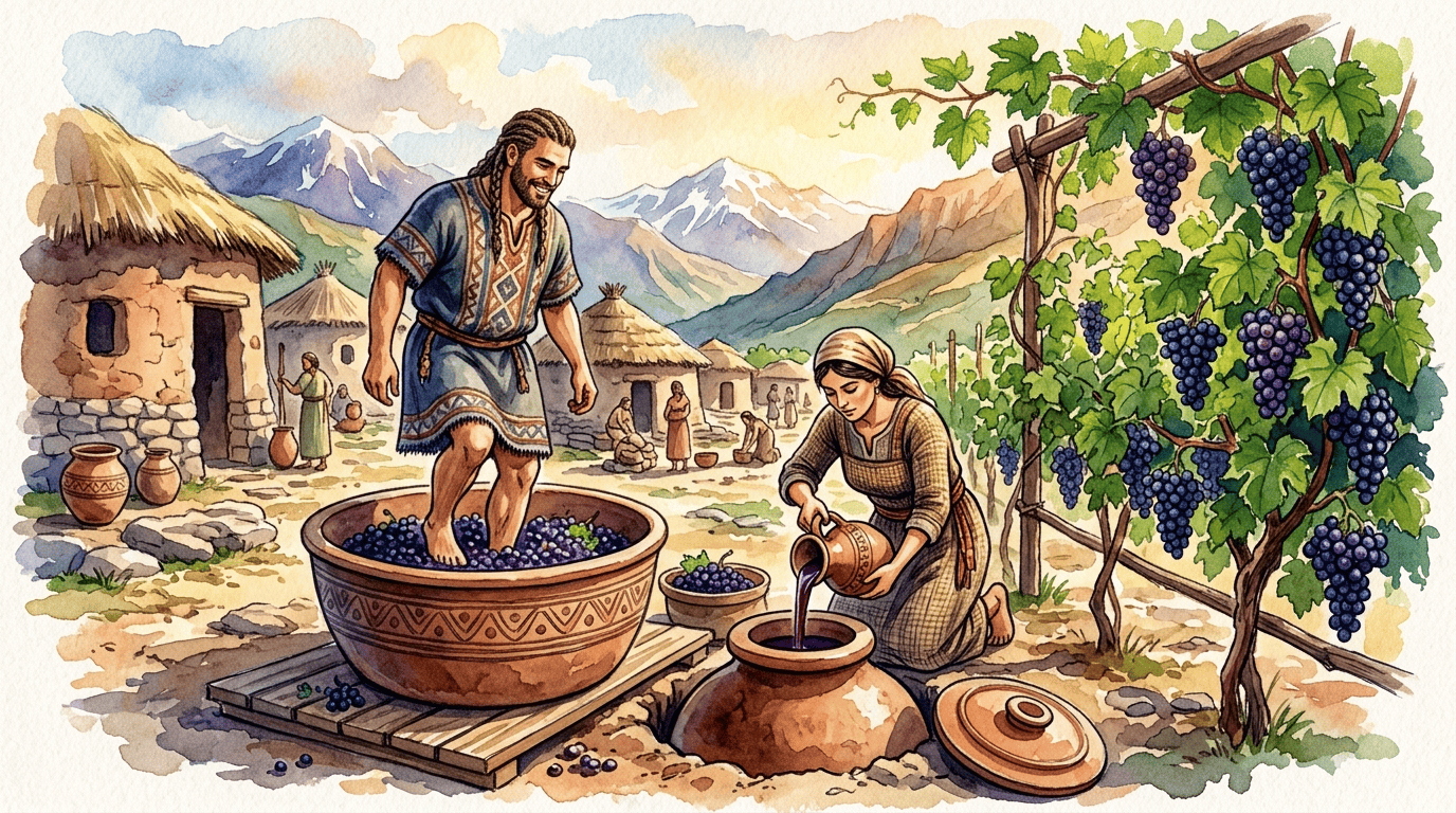Scena storica illustrata per Vite
