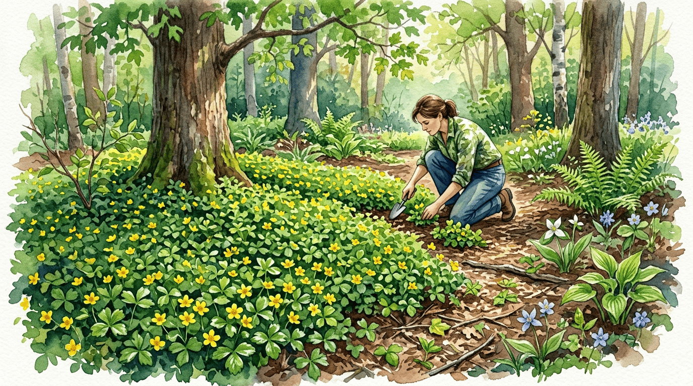 Illustrierte historische Szene zu Dreiblättrige Waldsteinie
