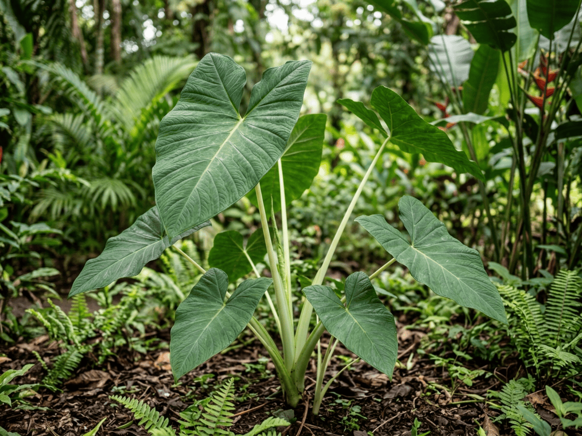 Arrowleaf Elephant's Ear (Xanthosoma sagittifolium), whole plant