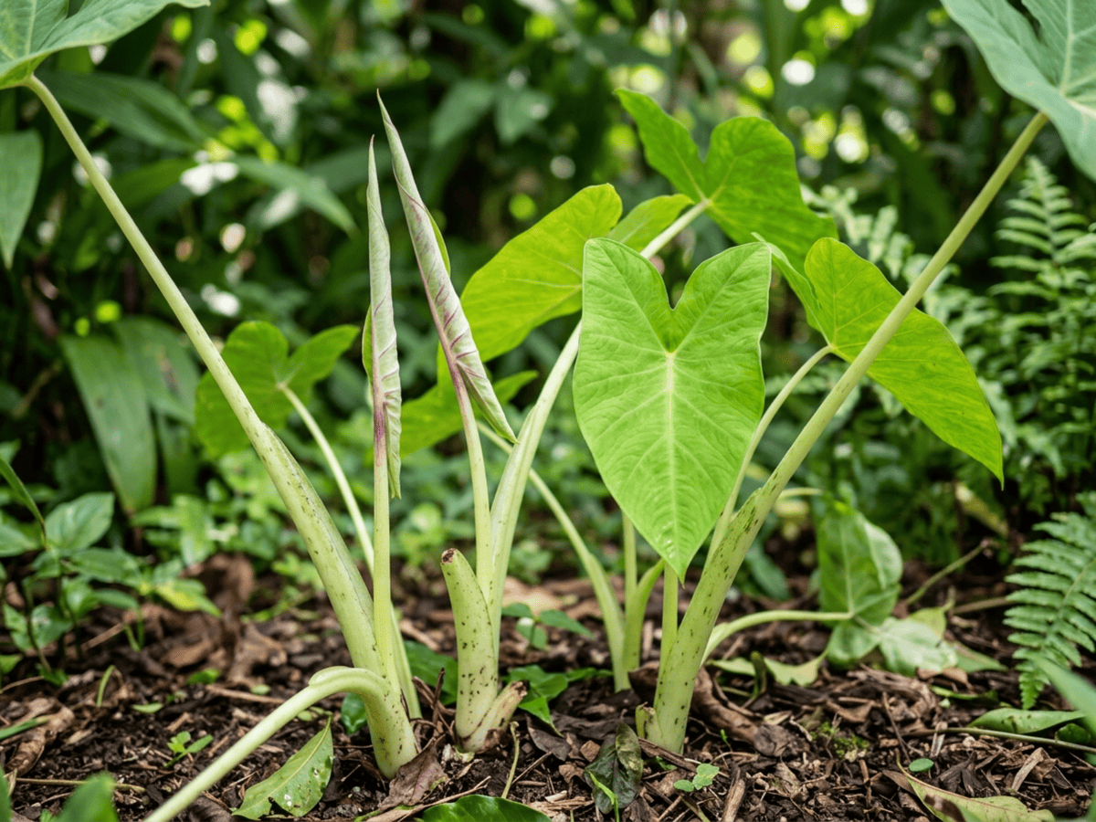 Arrowleaf Elephant's Ear — seasonal appearance