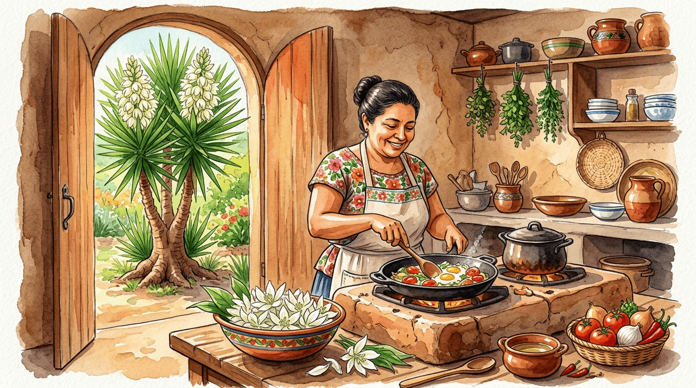 Scena storica illustrata per Yucca