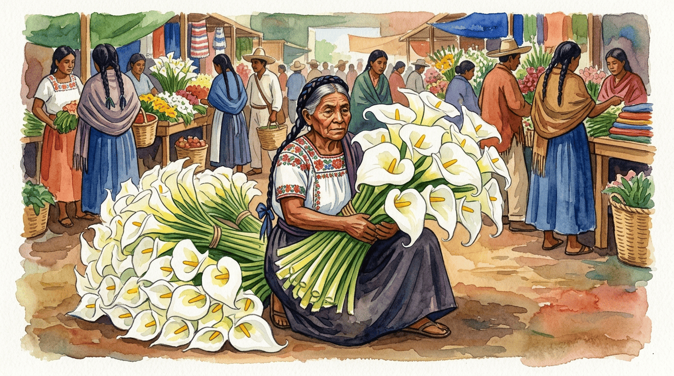 Illustrierte historische Szene zu Calla