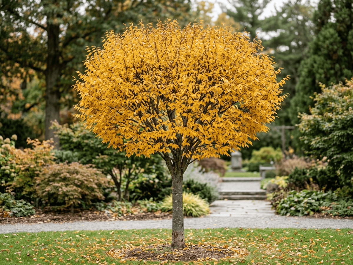 シナケヤキ(Zelkova sinica)の全体像
