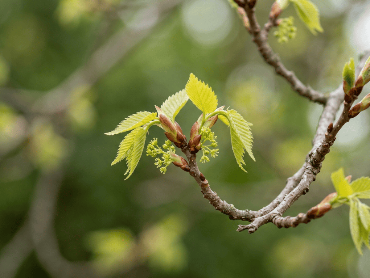Zelkova china — aspecto estacional
