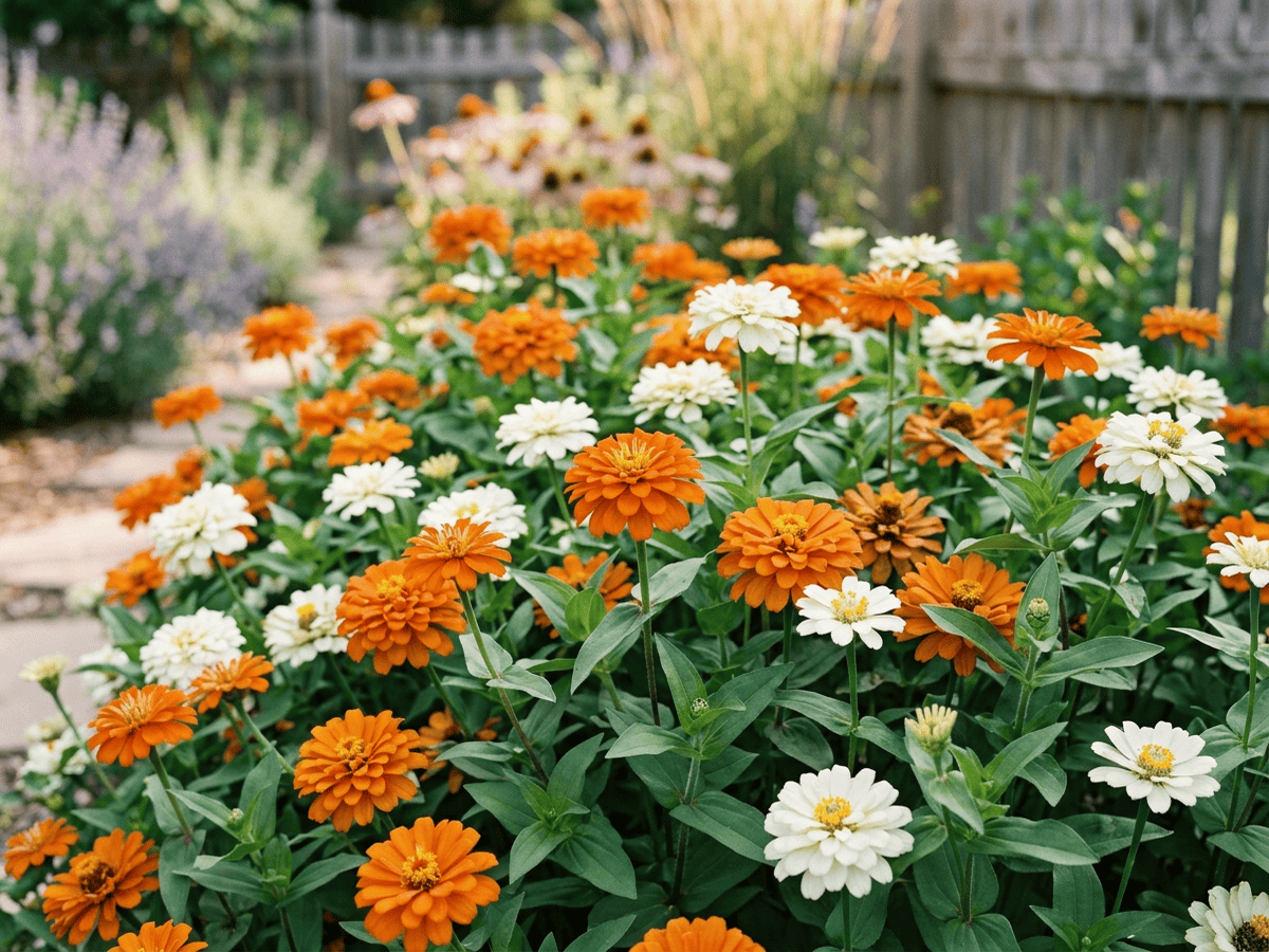 Zinnia du Maryland dans un jardin