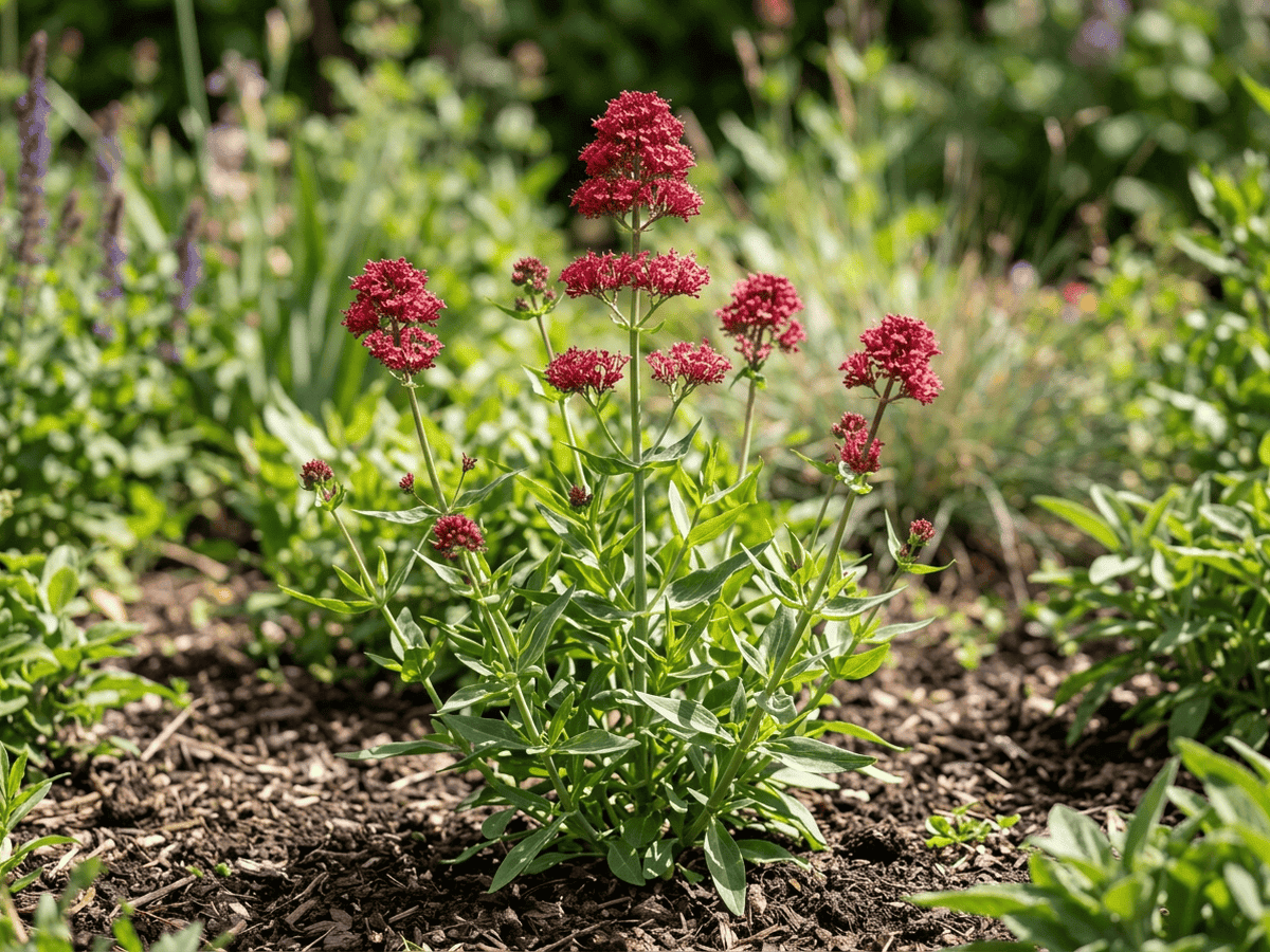 Red Valerian (Centranthus ruber), whole plant